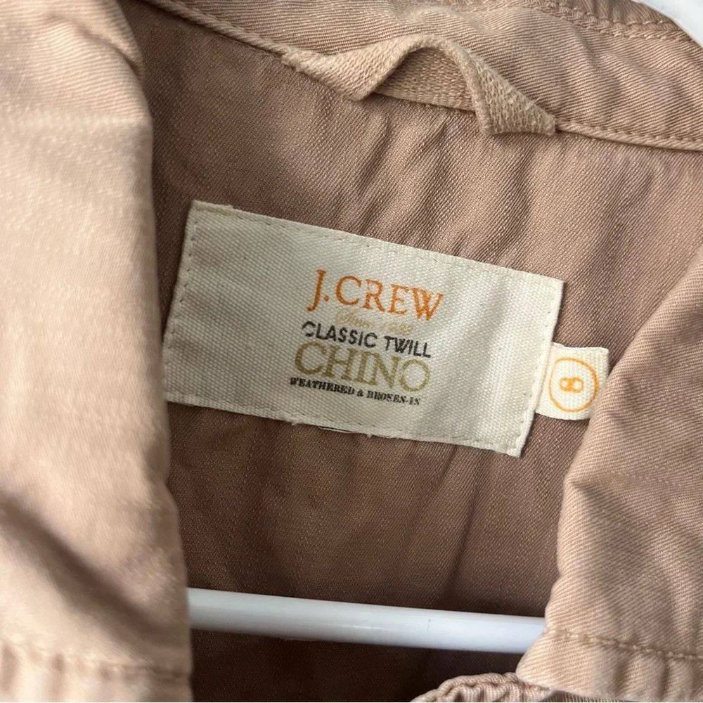 J.Crew classic twill chino tan jacket 8